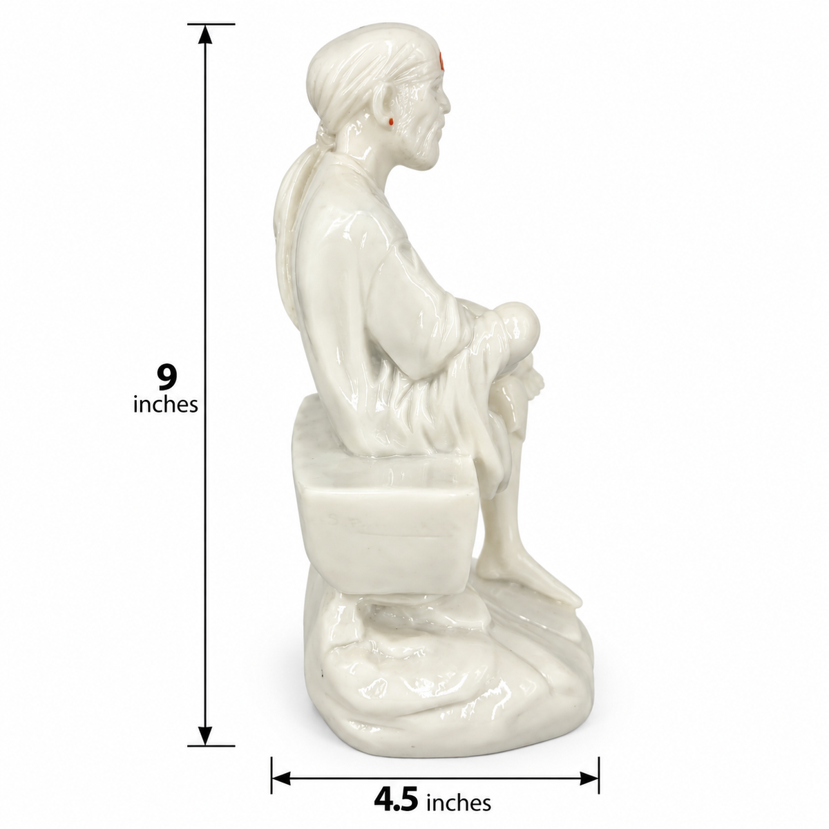 Shirdi Sai Baba Marble Finish Idol 4 no