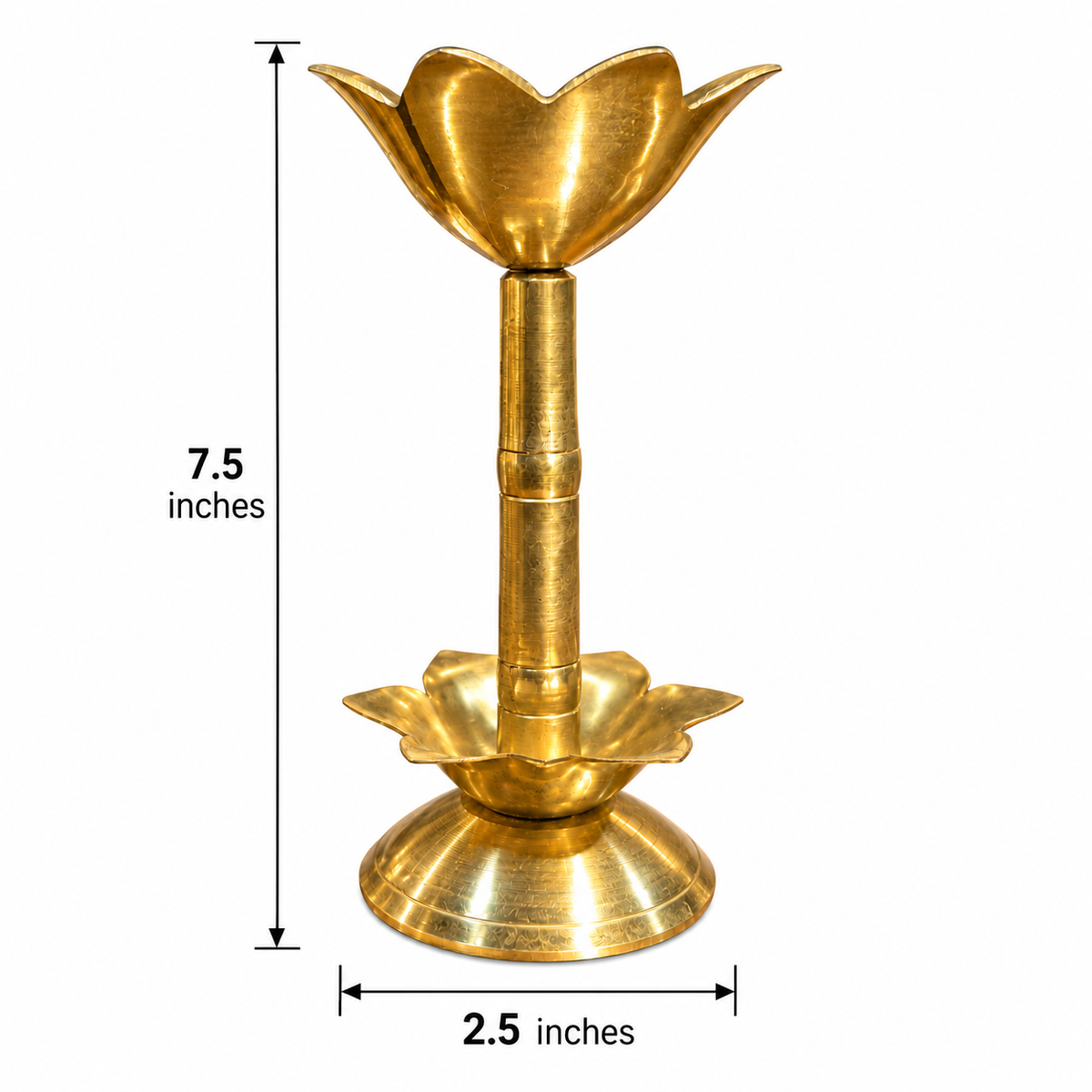 Brass Plane Straight Diya