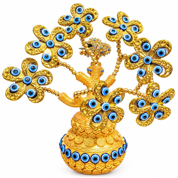 Evil Eye Golden Flower Pot