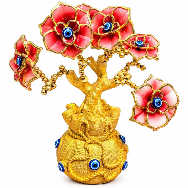Evil Eye Red Flower Pot