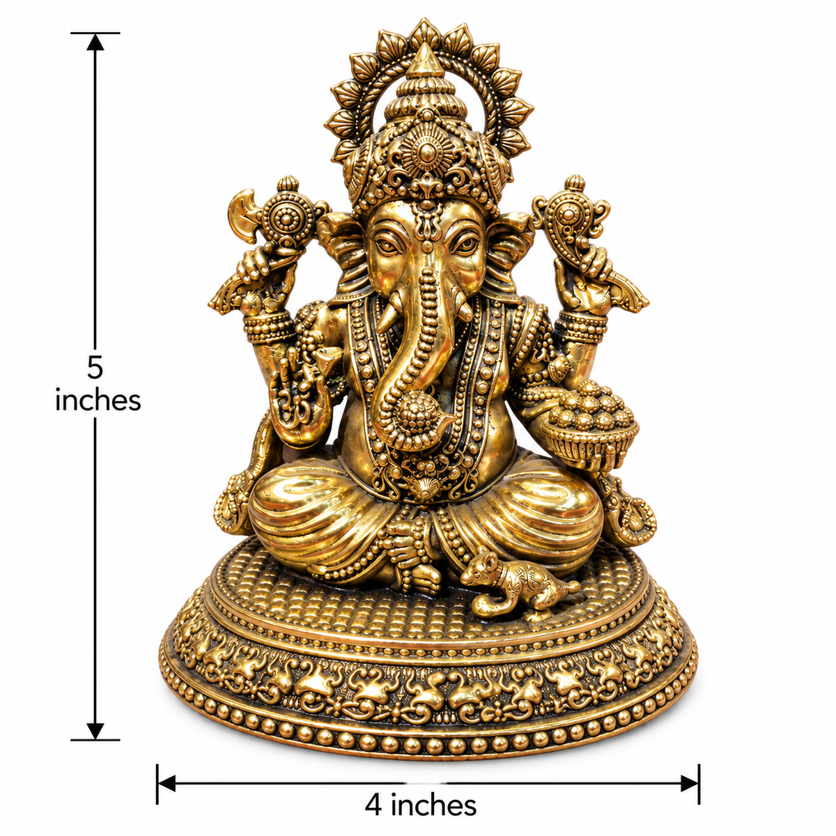 Ganpati Brass Idol