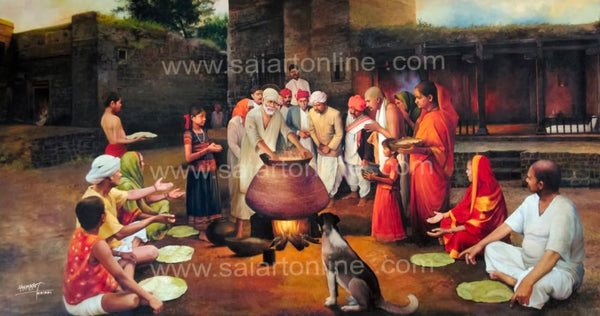 Hemant Art Shirdi Sai Baba Canvas Wall Art – (Coocking)