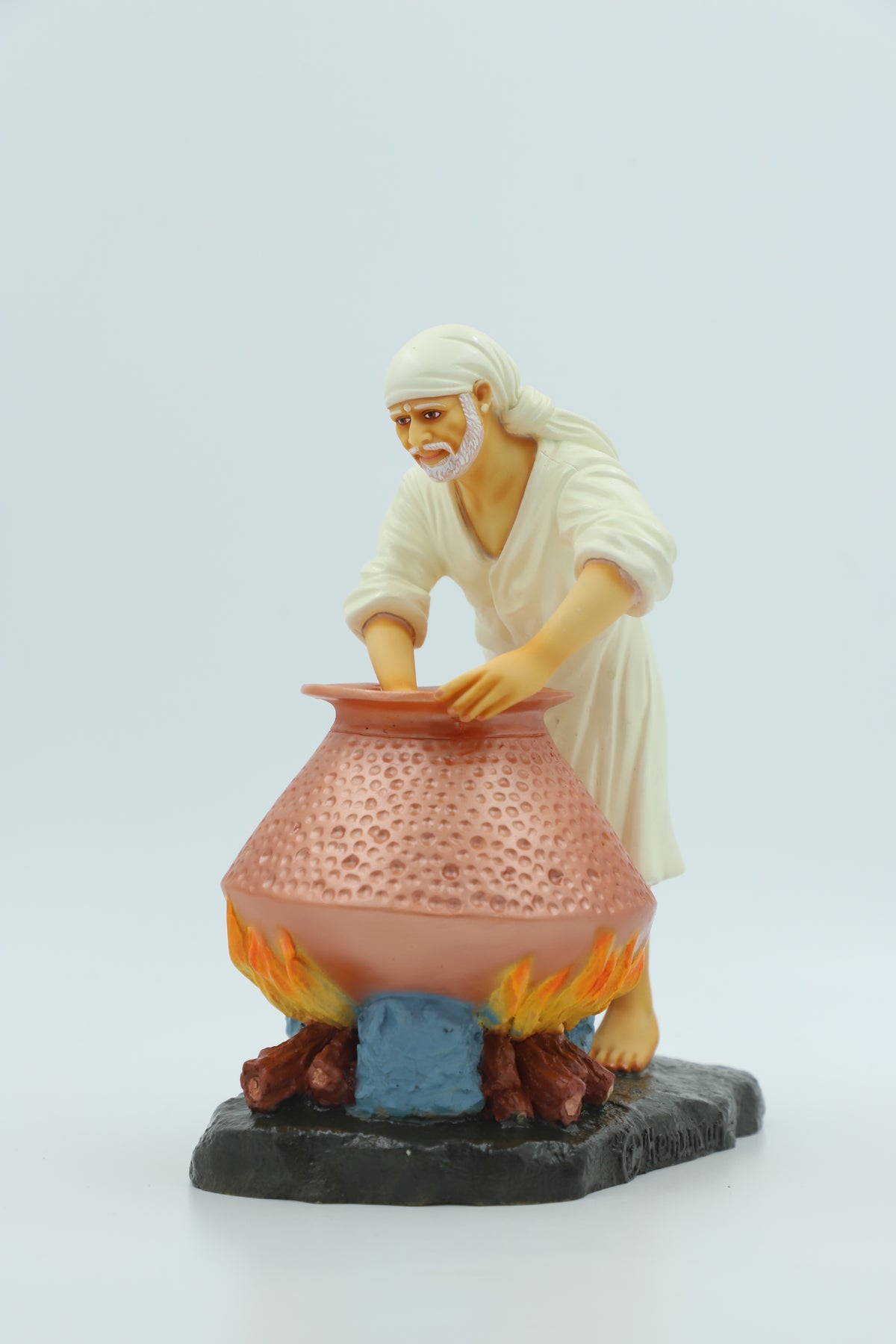 Sai Baba Cooking Food Handi Idol, 8.5 Inch Hemant Art