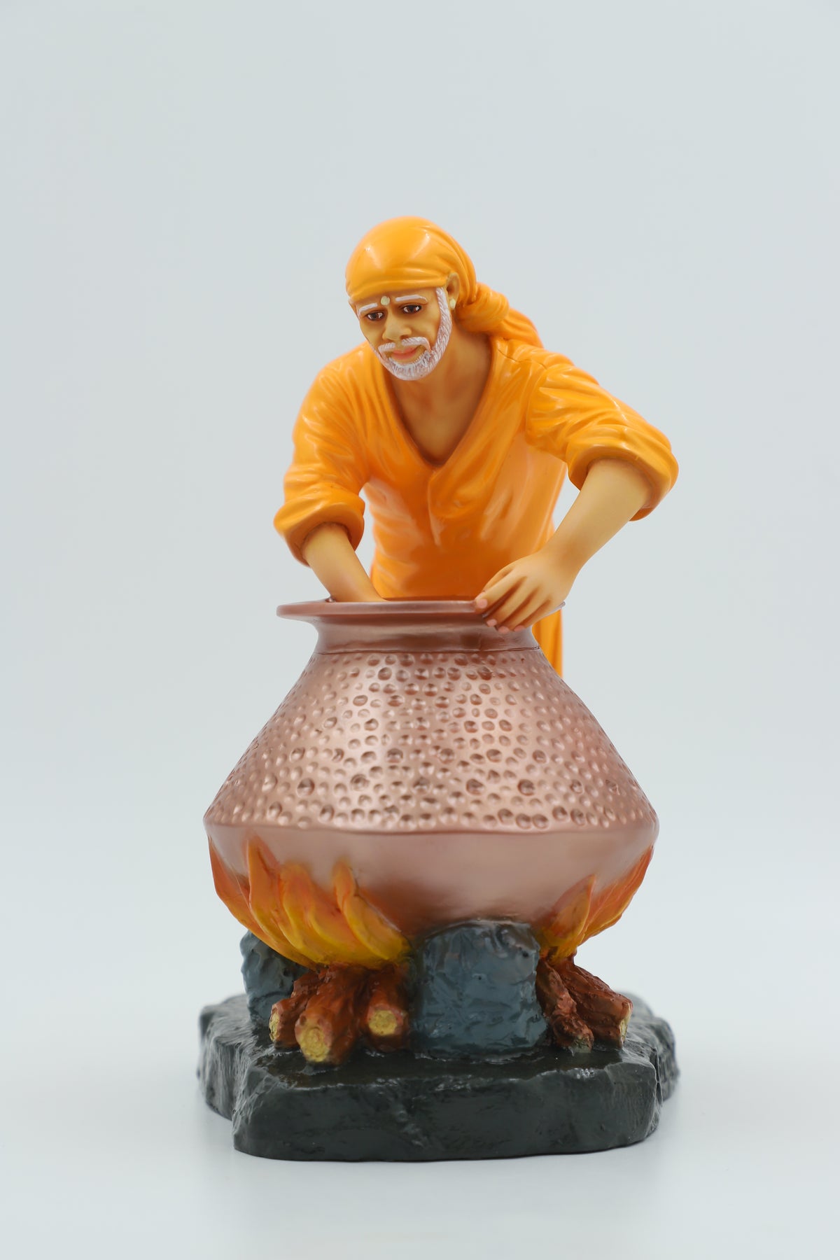 Sai Baba Cooking Food Handi Idol, 8.5 Inch Hemant Art