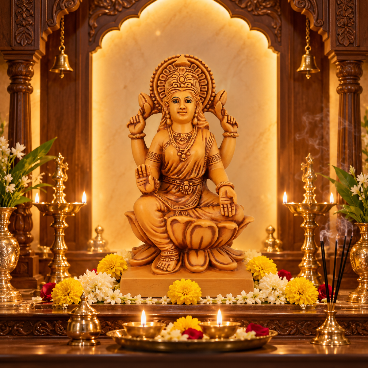 Lakshmi Mata Porcelain Idol