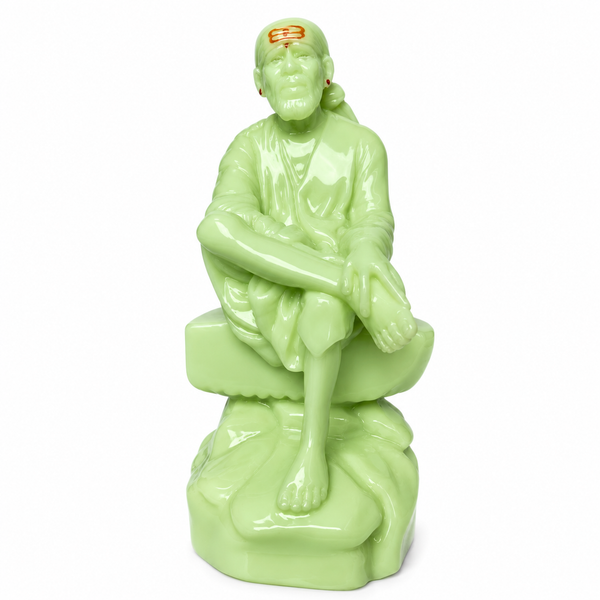 Saibaba Sitting On Stone Radium Idol 2no