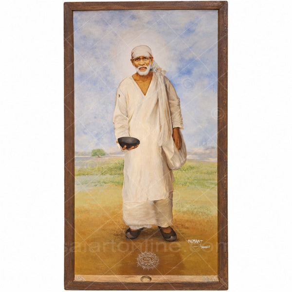 Shirdi Sai Baba ( Bhiksha ) Originel Hand Painting