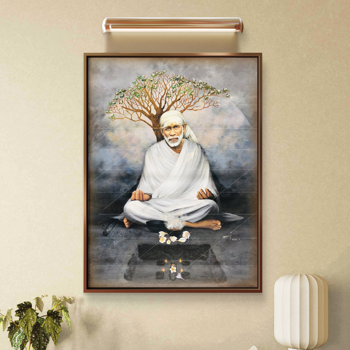 Saibaba Chafa Meditation Canvas Print
