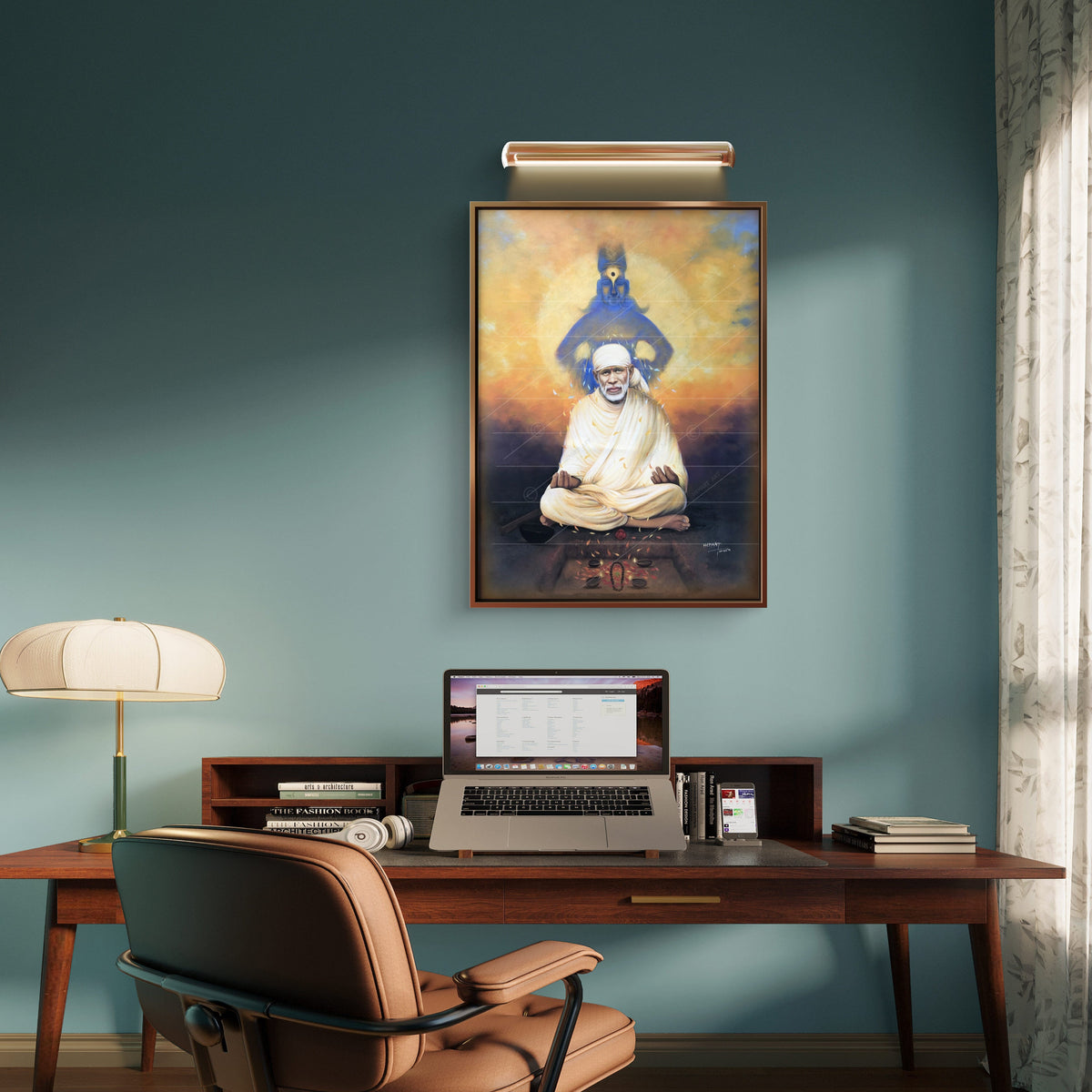 Saibaba & Vitthal Meditation Canvas Print