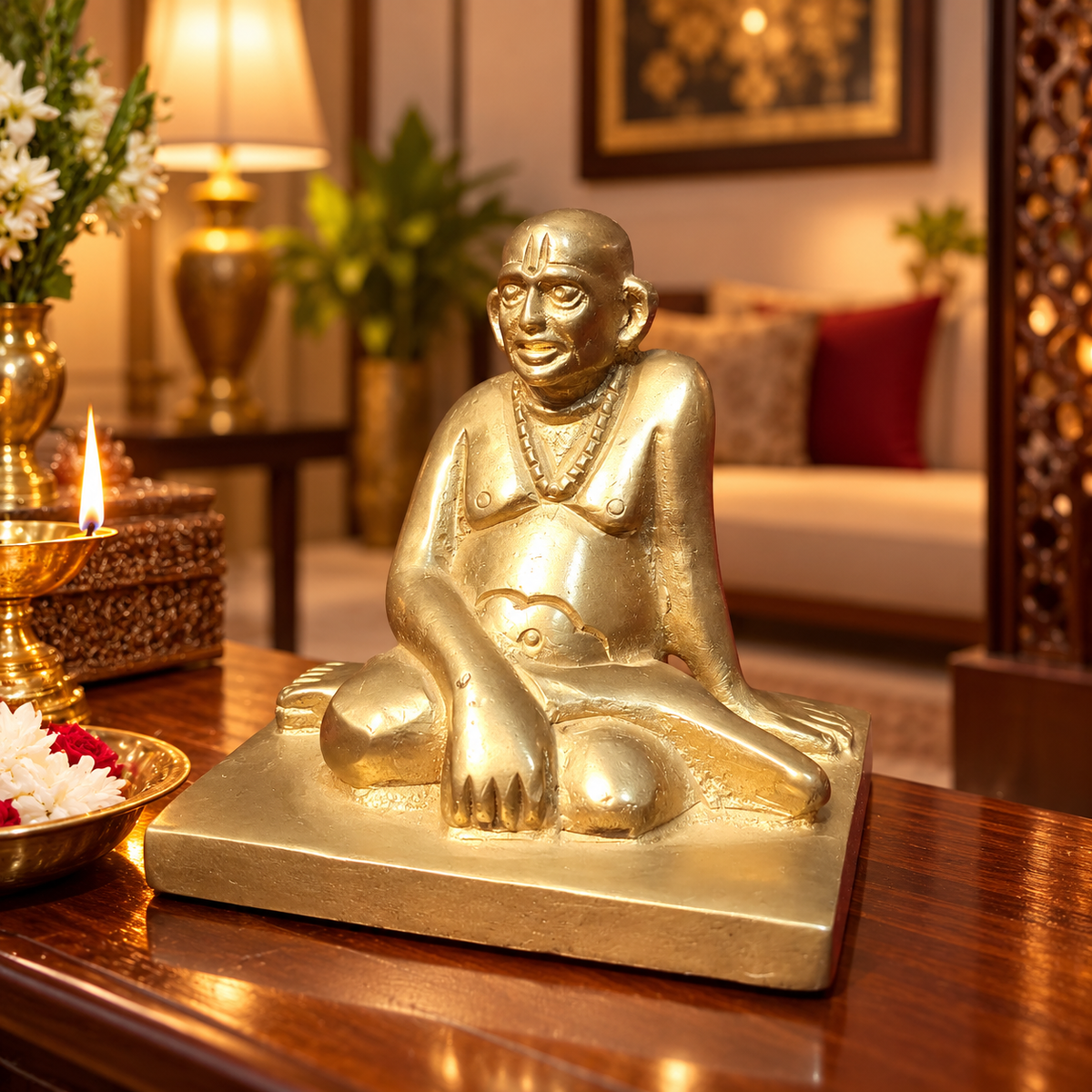 Swami Samarth Idol Brass