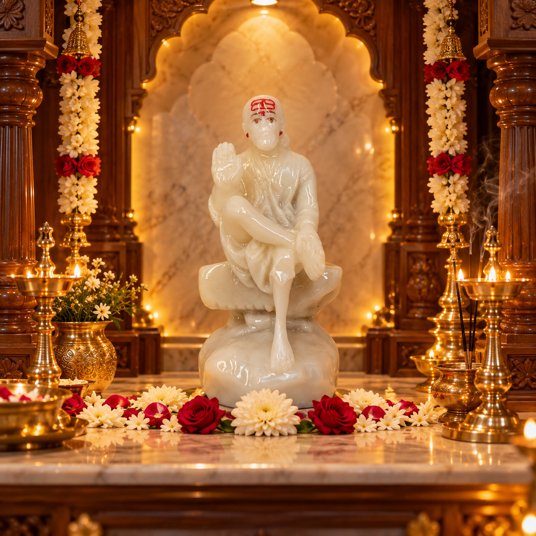 Sai Baba Ashirwad Glossy 0no 4.5 inchs