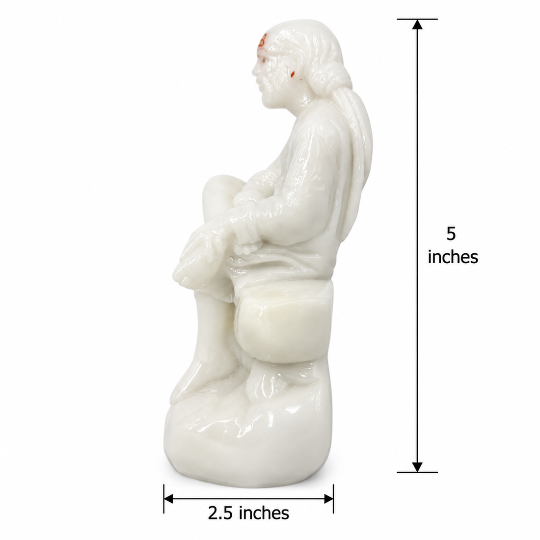Shirdi Sai Baba Marble Finish Idol 1 no