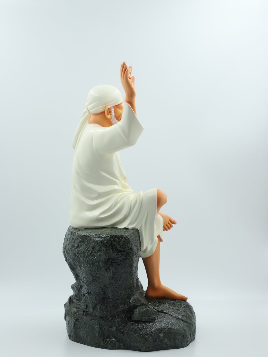 Hemant art Shirdi Sai Baba Idol,Statue,Murti Two Hands Blessing Idol Pure Resin Material Two Hands Blessing Statue for Home Temple & Décor-16 in