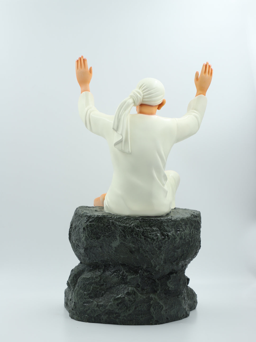 Hemant art Shirdi Sai Baba Idol,Statue,Murti Two Hands Blessing Idol Pure Resin Material Two Hands Blessing Statue for Home Temple & Décor-16 in