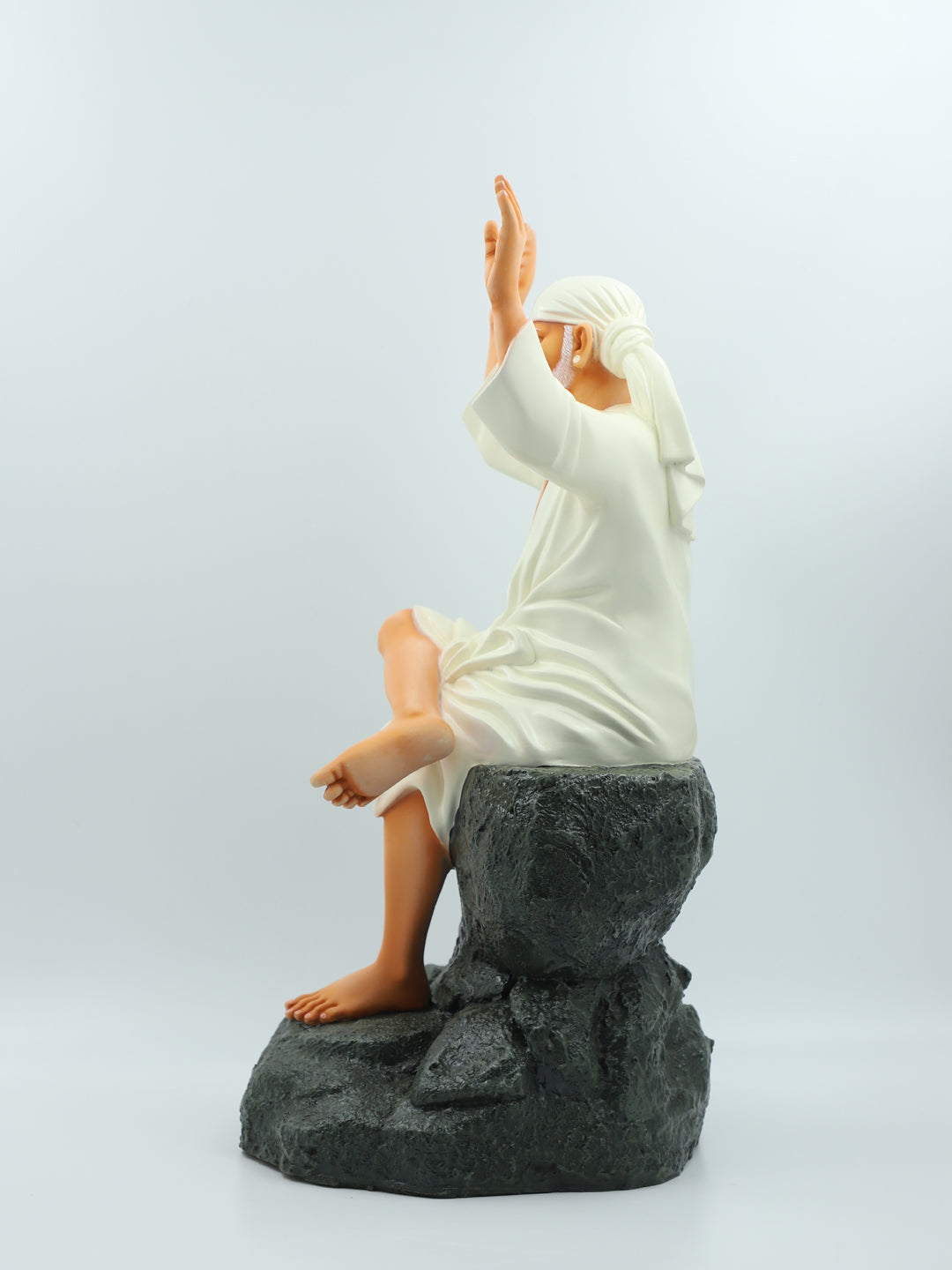 Hemant art Shirdi Sai Baba Idol,Statue,Murti Two Hands Blessing Idol Pure Resin Material Two Hands Blessing Statue for Home Temple & Décor-16 in