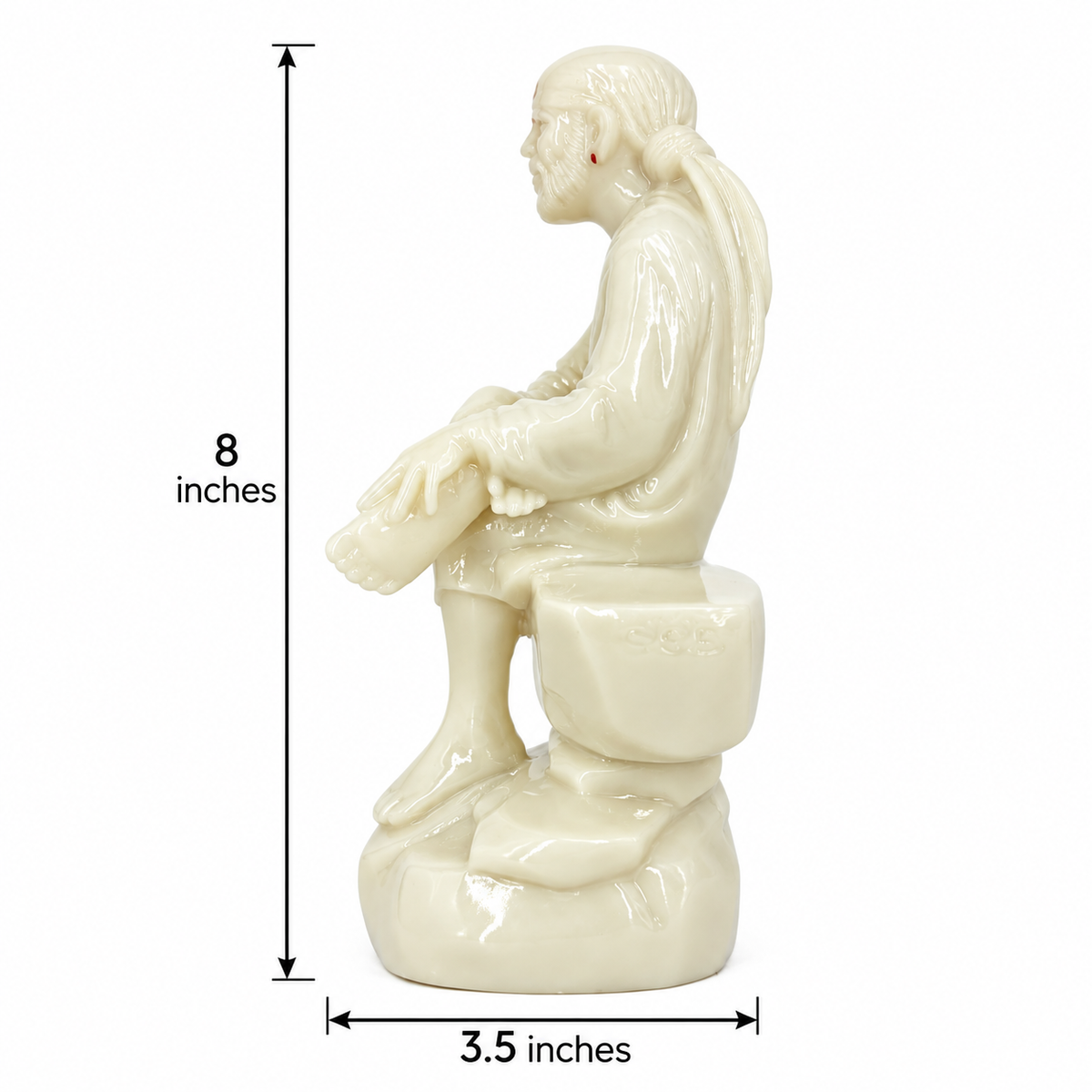 Shirdi Sai Baba Marble Finish Idol 3 no