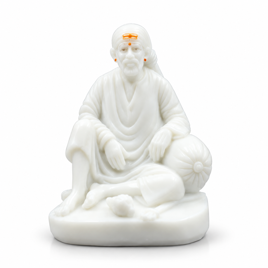 Italian Marble Pure Resin Dwarkamai Statue for Home Decor & Pooja Room –3.4Inch  1no
