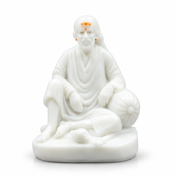 Italian Marble Pure Resin Dwarkamai Statue for Home Decor & Pooja Room –3.4Inch  1no