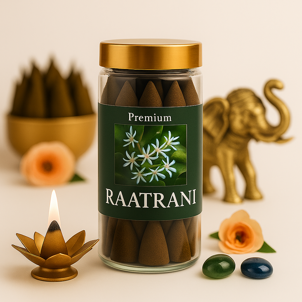 🌙 Hemant Art – Raatrani Premium Dhoop 🌸🪔 Raatrani Fragrance Dhoop – Spiritual & Aromatic Premium Floral Scent