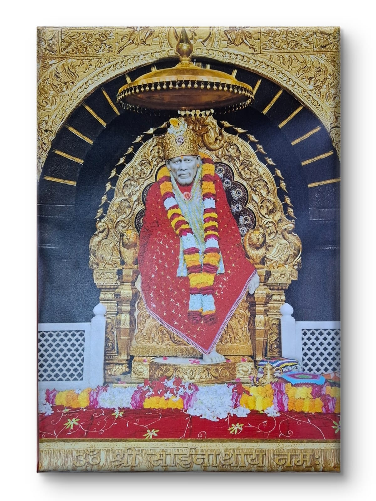 Sai Baba Samadhi Photo Canvas Print | Shirdi Sai Baba Samadhi Mandir Wall Art Hemant art