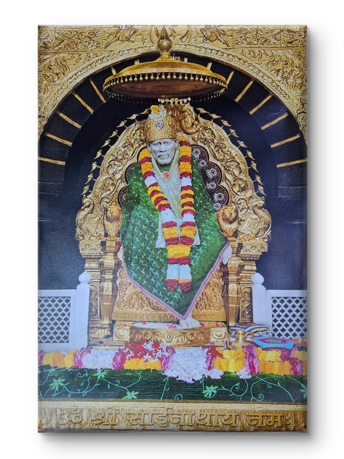 Sai Baba Samadhi Photo Canvas Print | Shirdi Sai Baba Samadhi Mandir Wall Art Hemant art