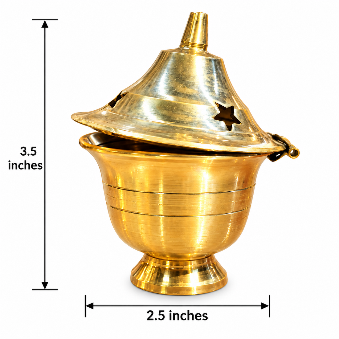 Brass Small Camphor Burner Cover