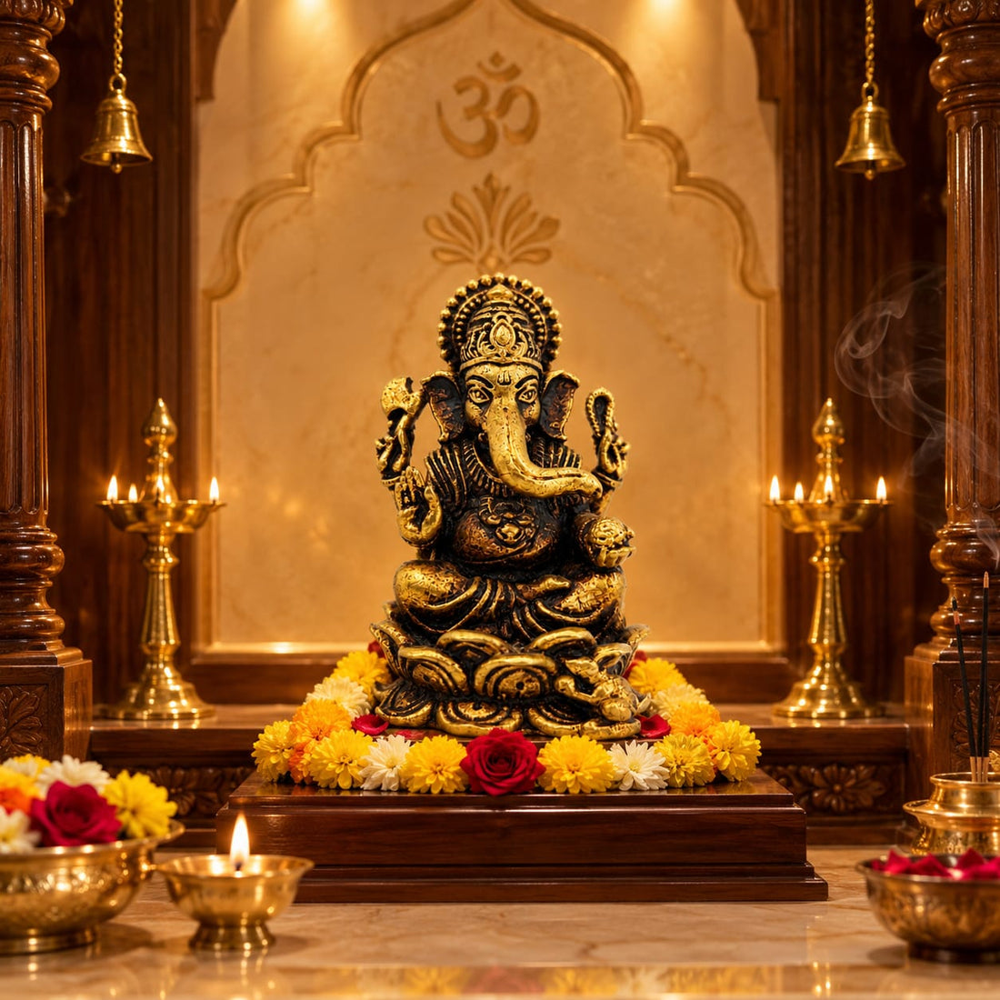 Brass Lord Ganesha Figurine Small
