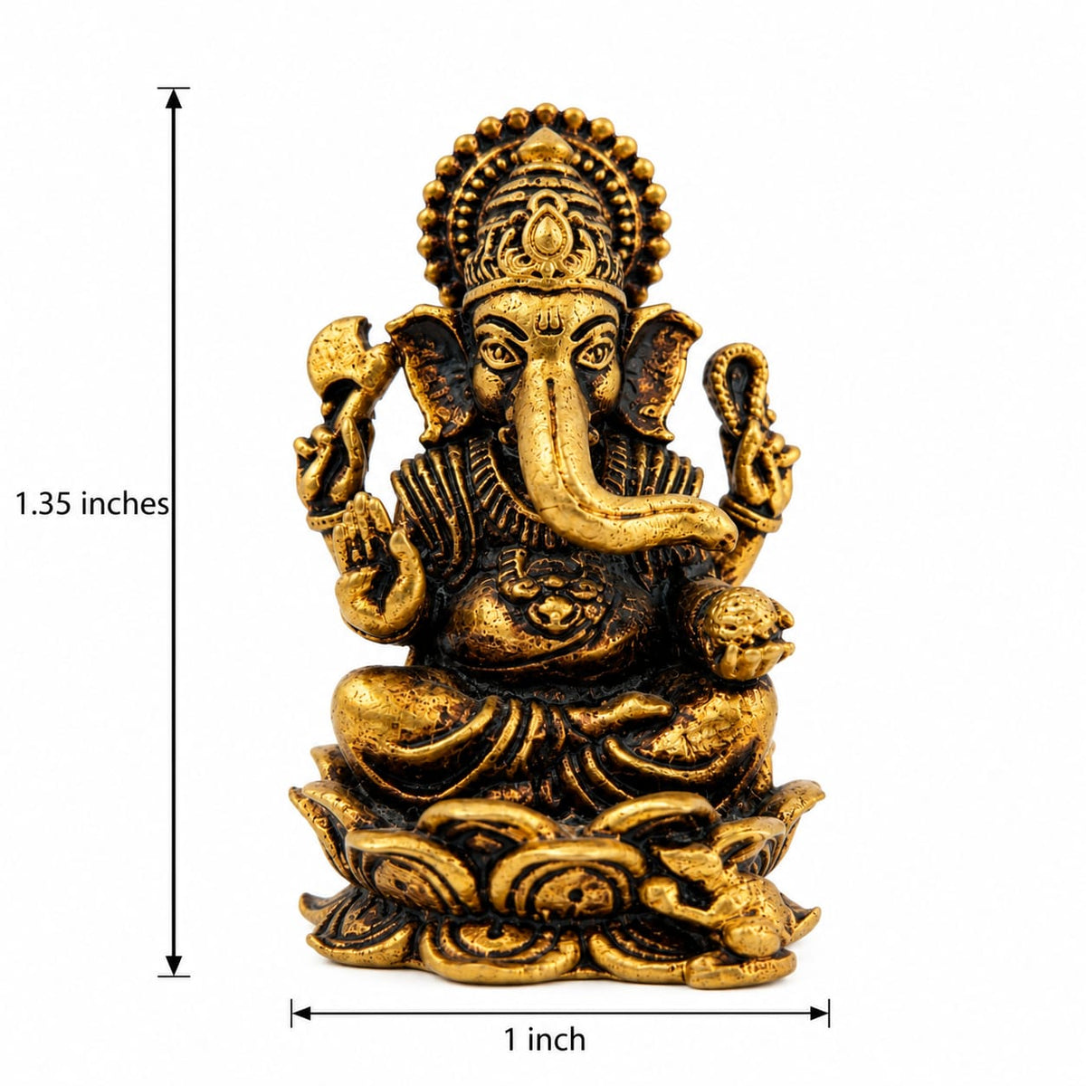 Brass Lord Ganesha Figurine Small