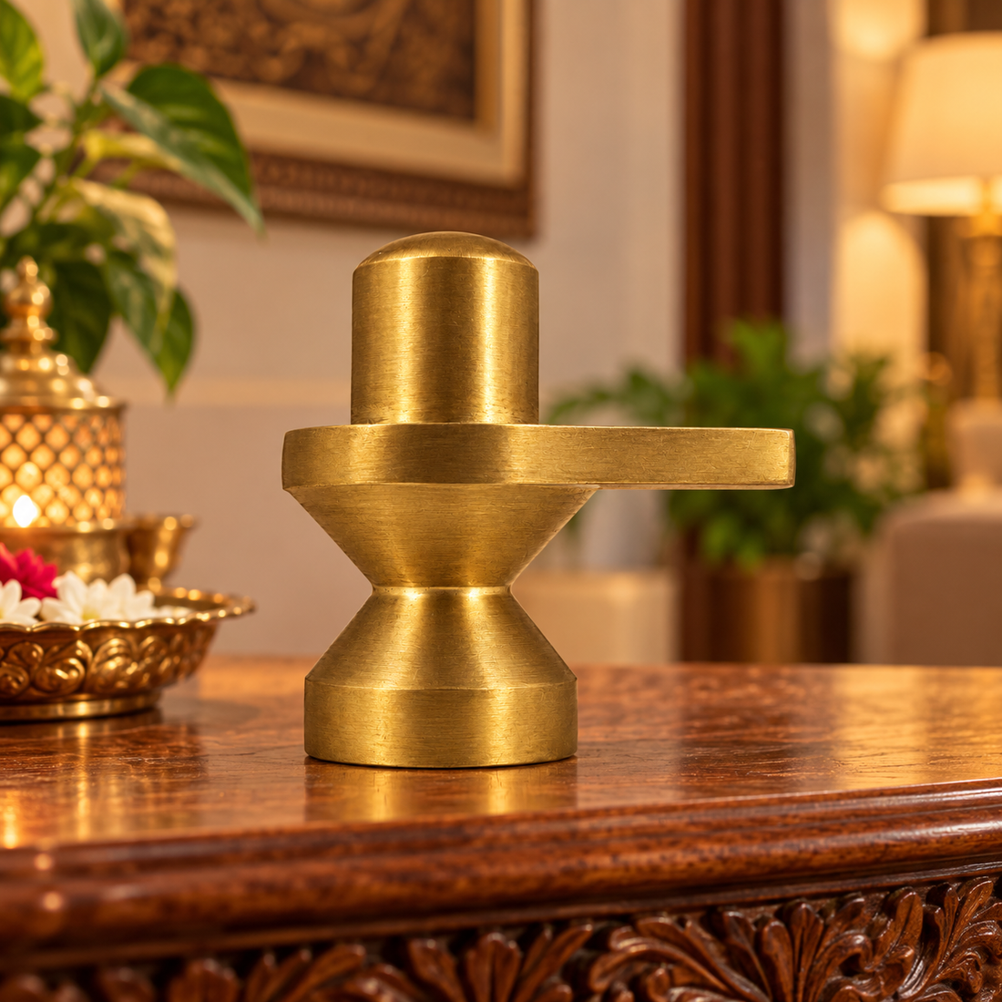 Brass Shivling Plain