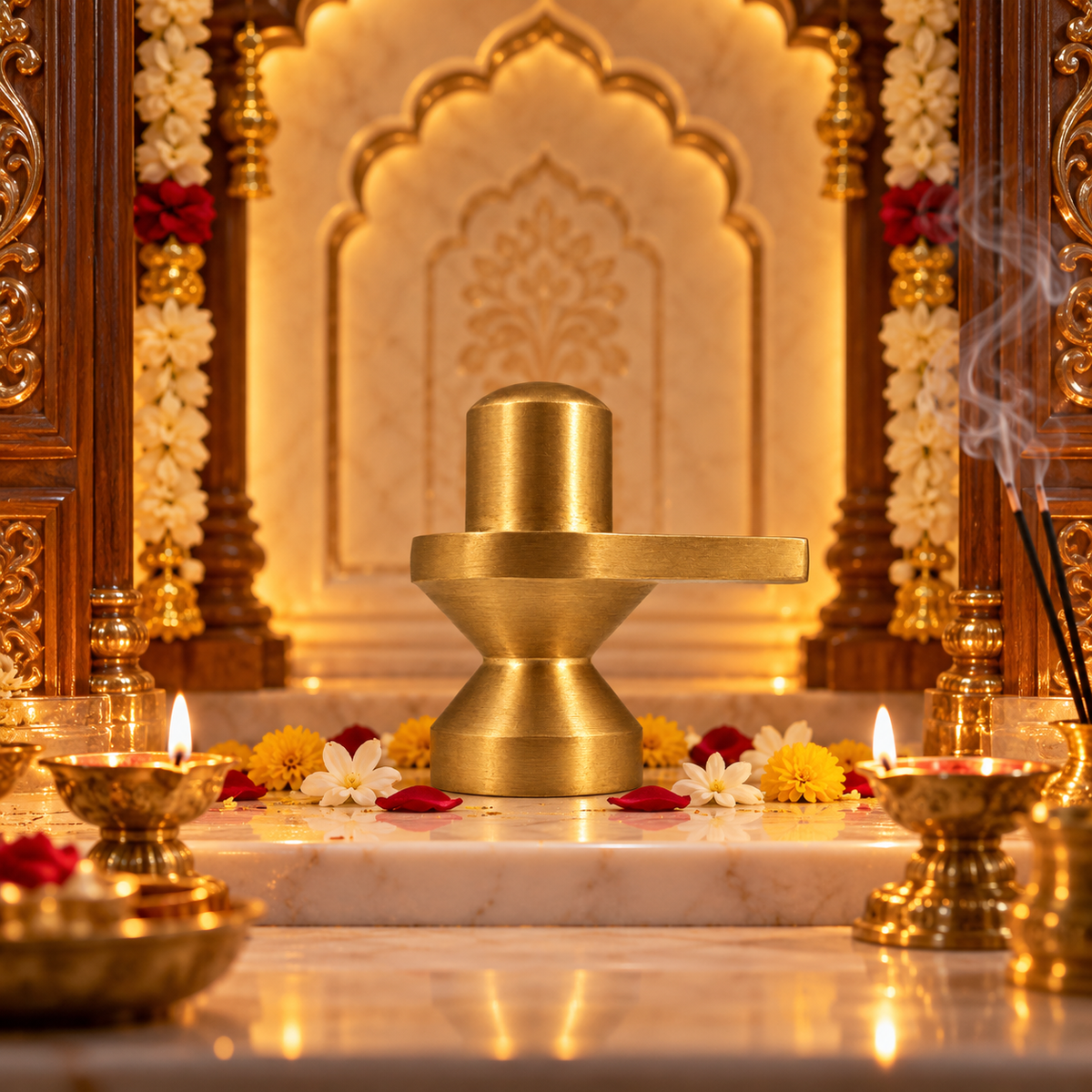 Brass Shivling Plain