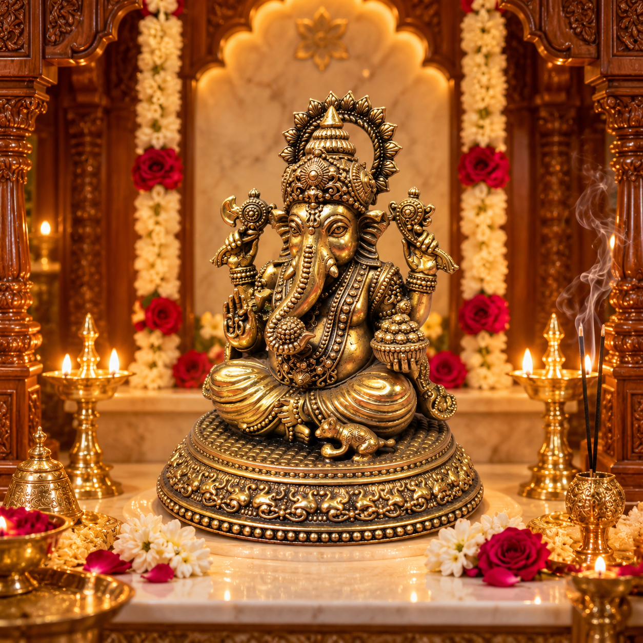 Ganpati Brass Idol