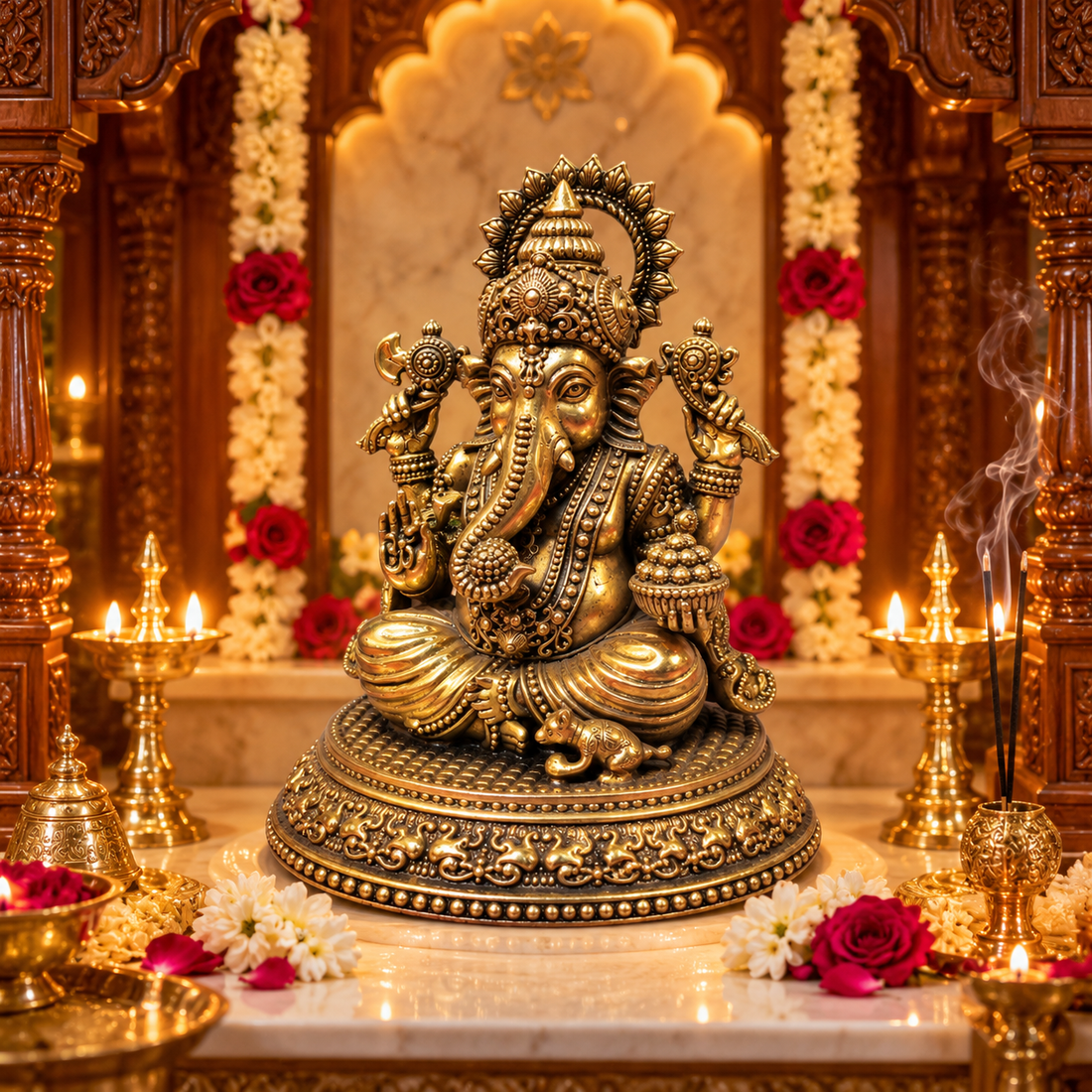 Ganpati Brass Idol
