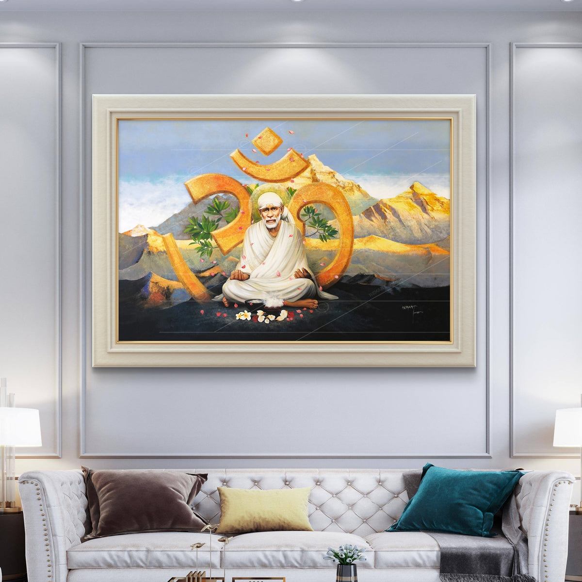 Hemant Art Shirdi Sai Baba Meditation Om