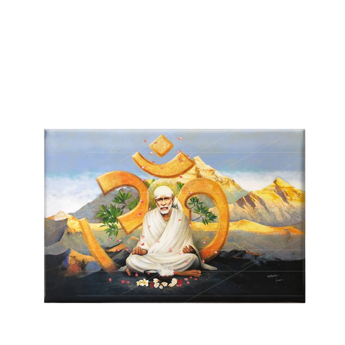 Hemant Art Shirdi Sai Baba Meditation Om