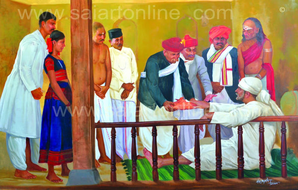 Saibaba Geeta Rahasya Canvas Print
