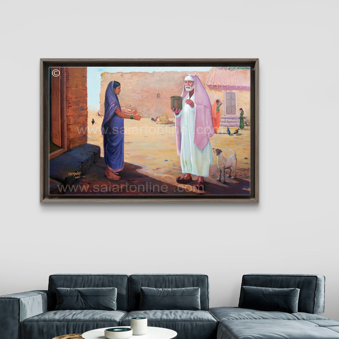 Saibaba Bhiksha Canvas Print