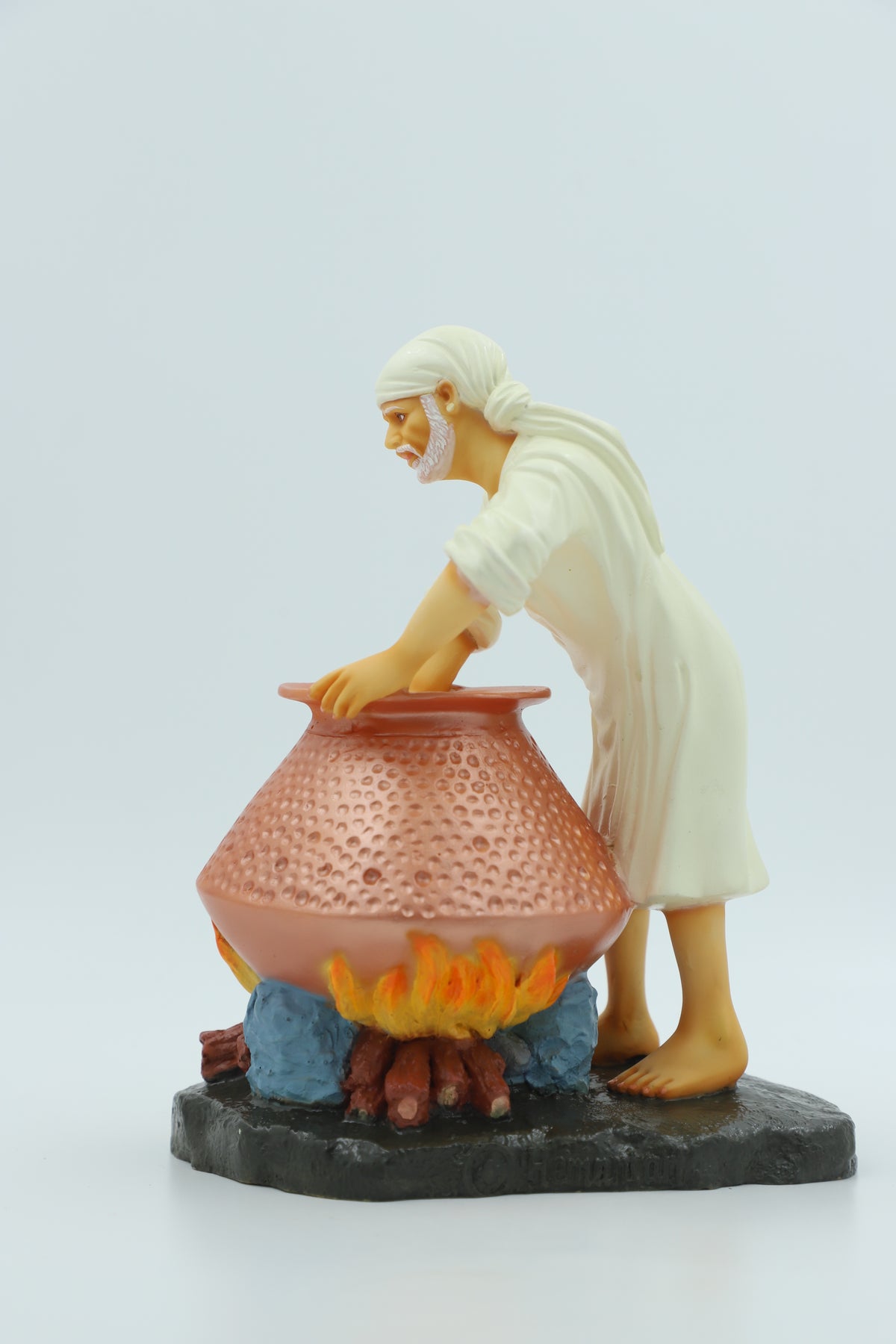 Sai Baba Cooking Food Handi Idol, 8.5 Inch Hemant Art