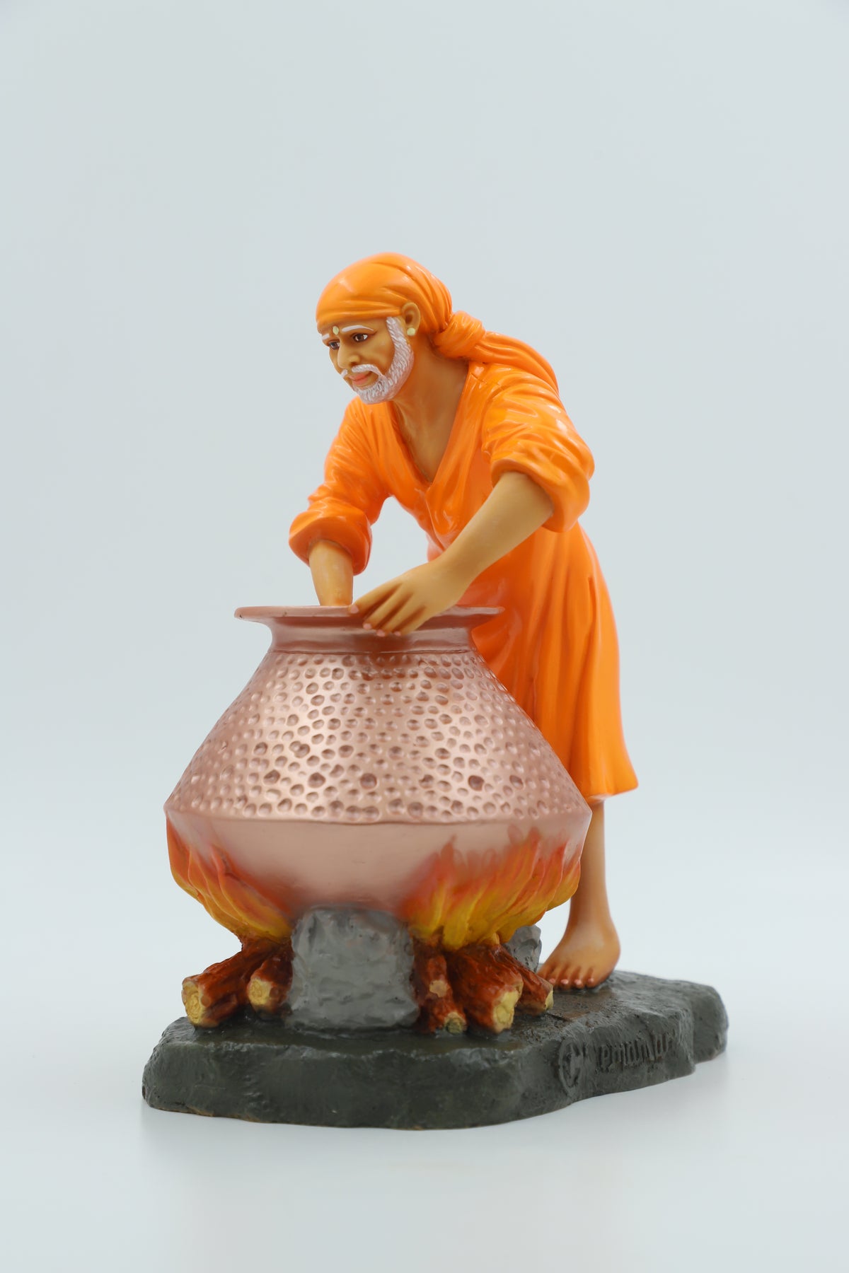 Sai Baba Cooking Food Handi Idol, 8.5 Inch Hemant Art