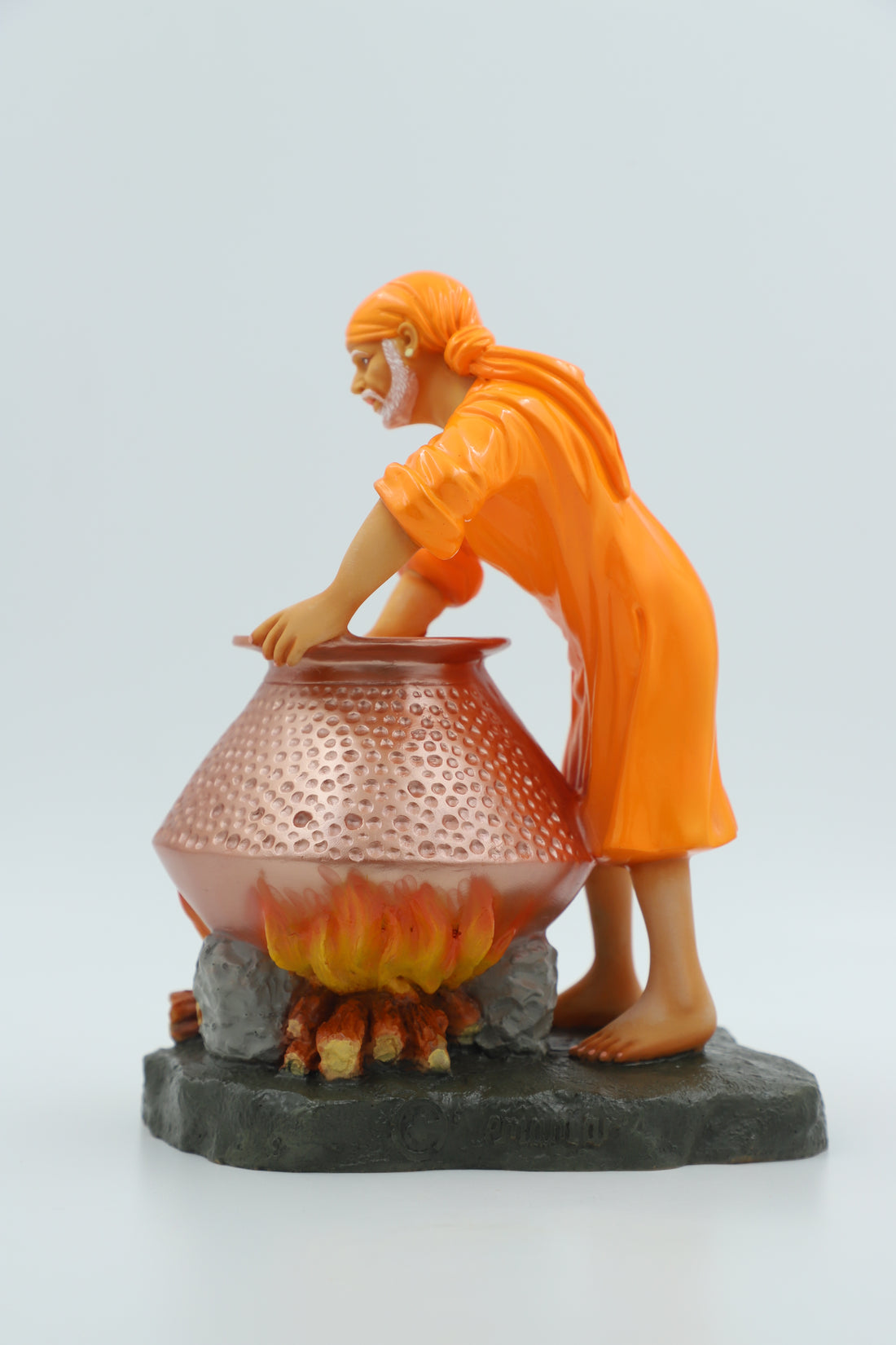 Sai Baba Cooking Food Handi Idol, 8.5 Inch Hemant Art