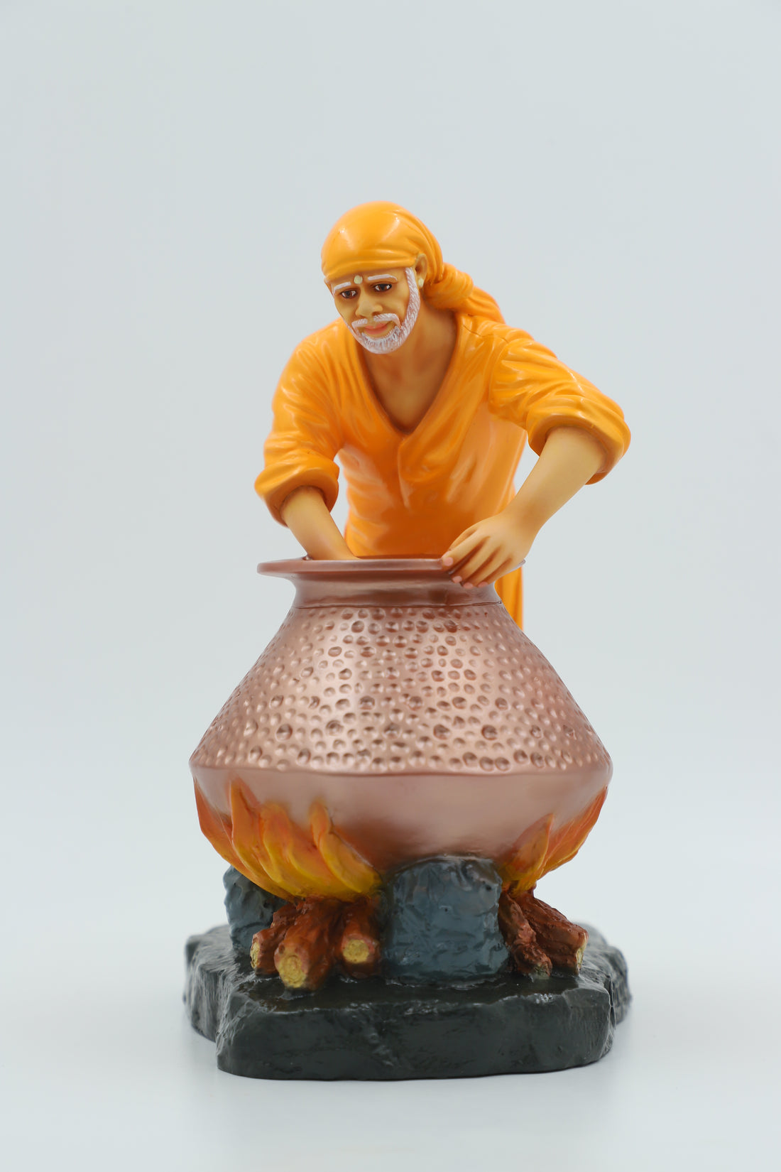 Sai Baba Cooking Food Handi Idol, 8.5 Inch Hemant Art