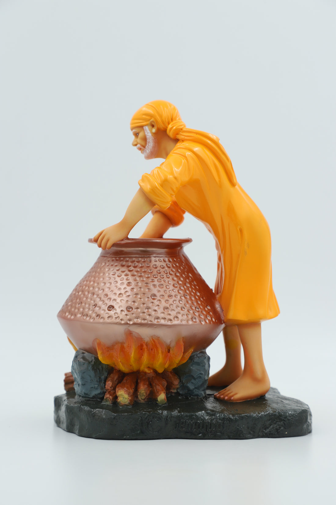 Sai Baba Cooking Food Handi Idol, 8.5 Inch Hemant Art