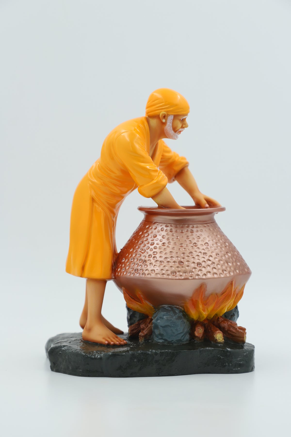 Sai Baba Cooking Food Handi Idol, 8.5 Inch Hemant Art