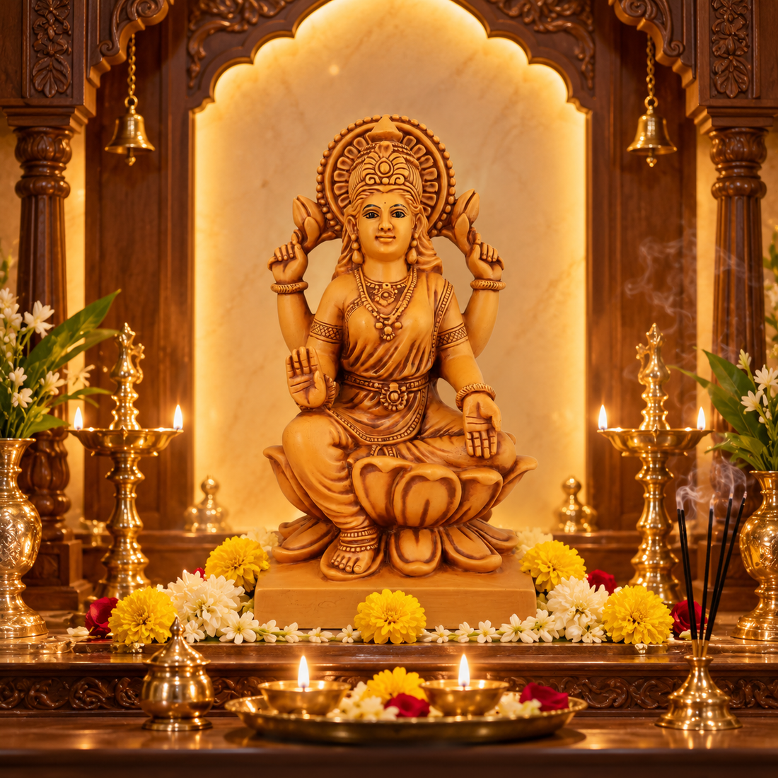 Lakshmi Mata Porcelain Idol