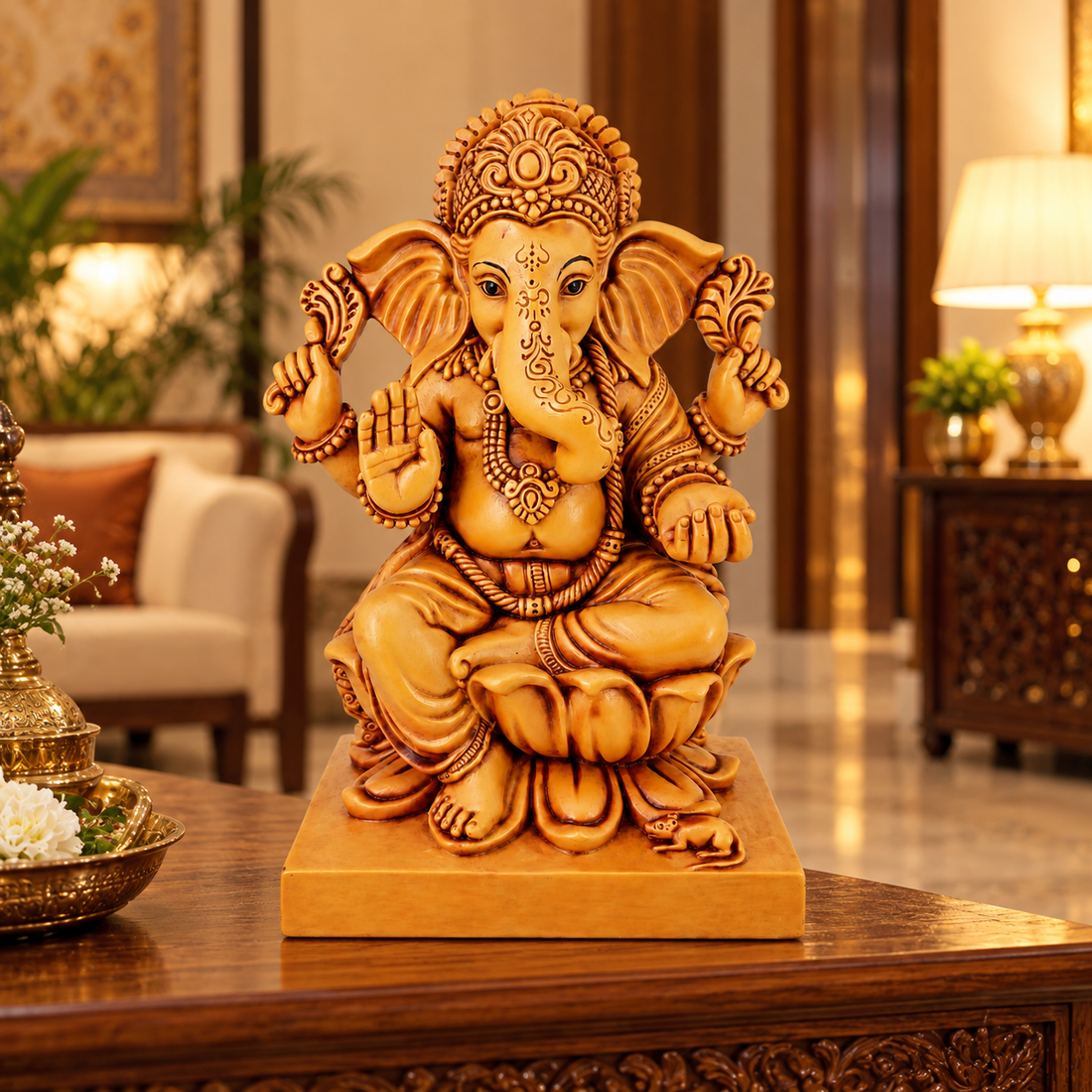 Lord Ganesha Porcelain Idol