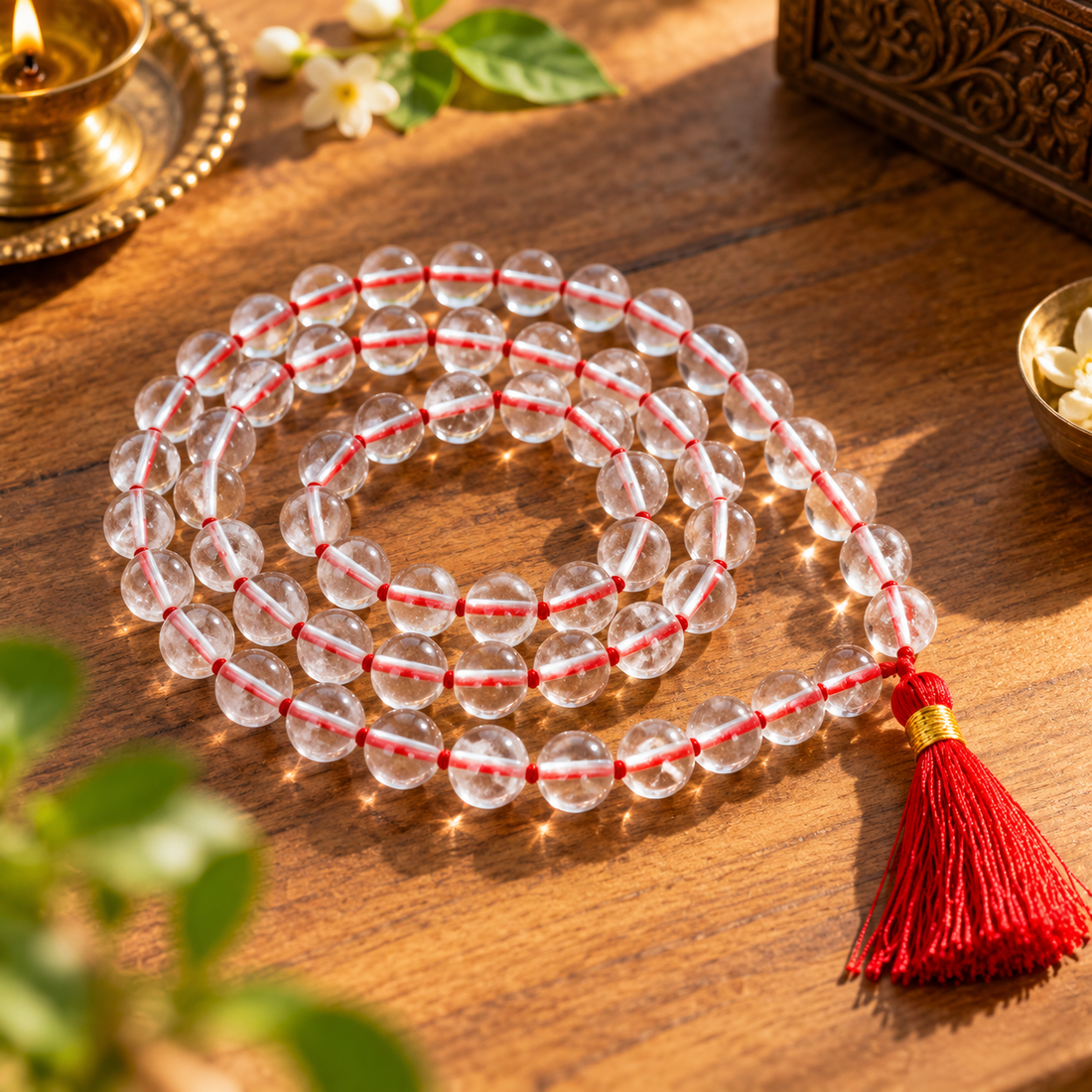 Rock Crystal Mala