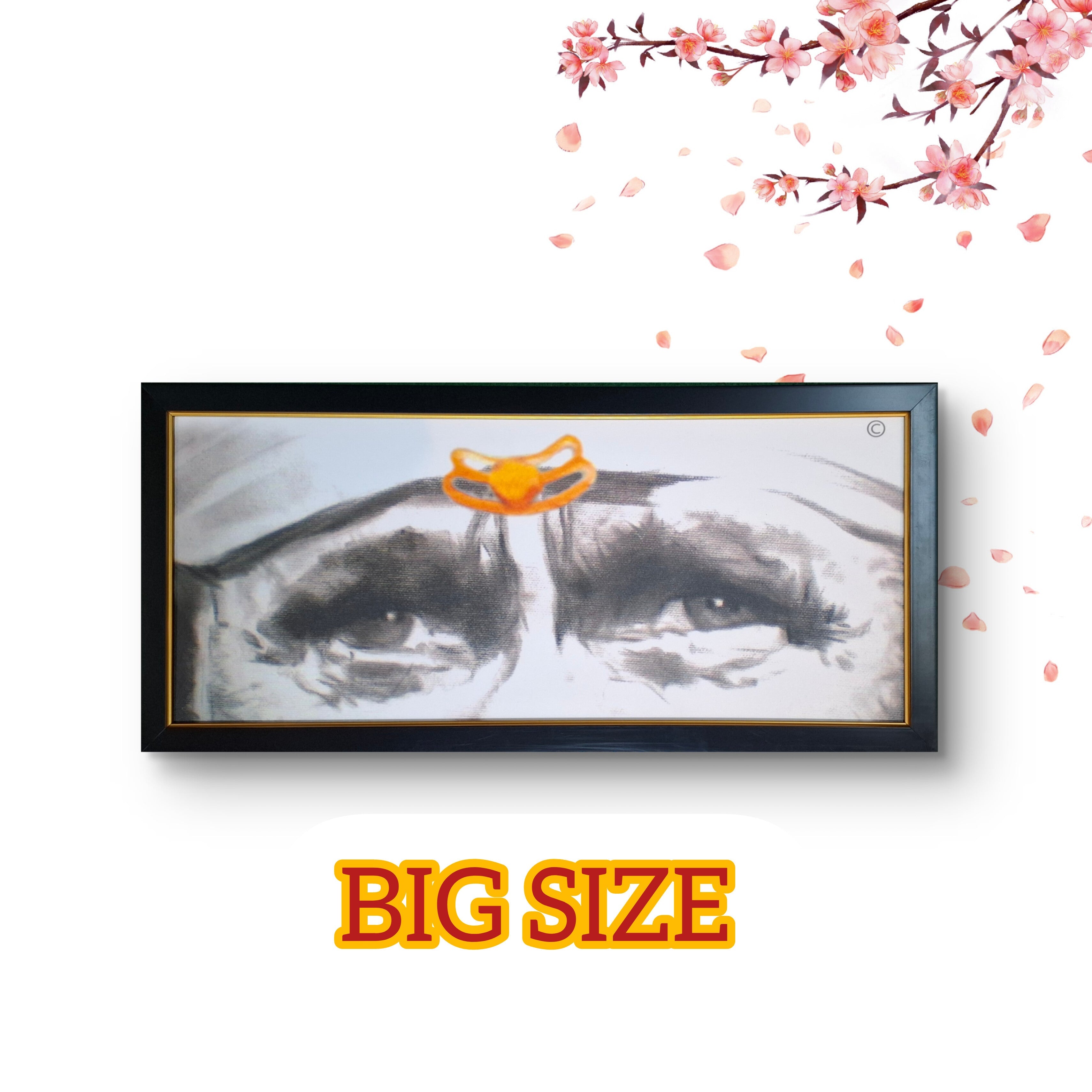 Sai Baba Blessing Eyes Big – Sai Dhyan Wall Hanging