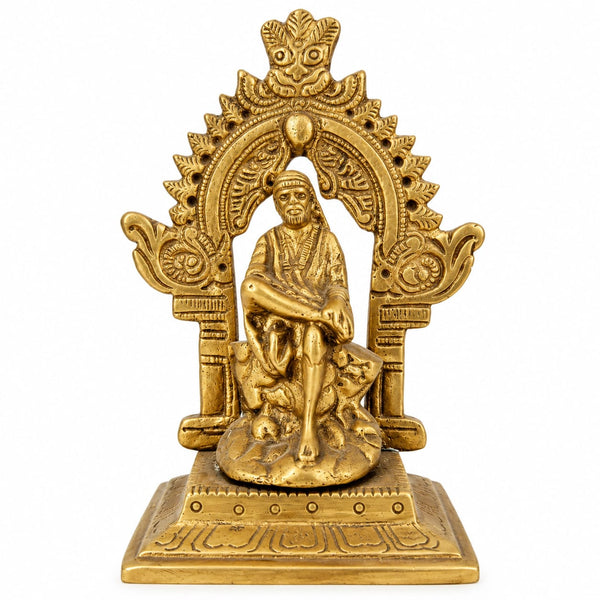 Sai Baba Idol with Ornate Arch