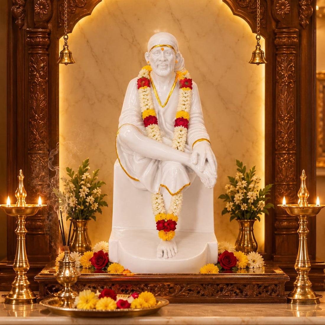 Sai Baba Porcelain Idol