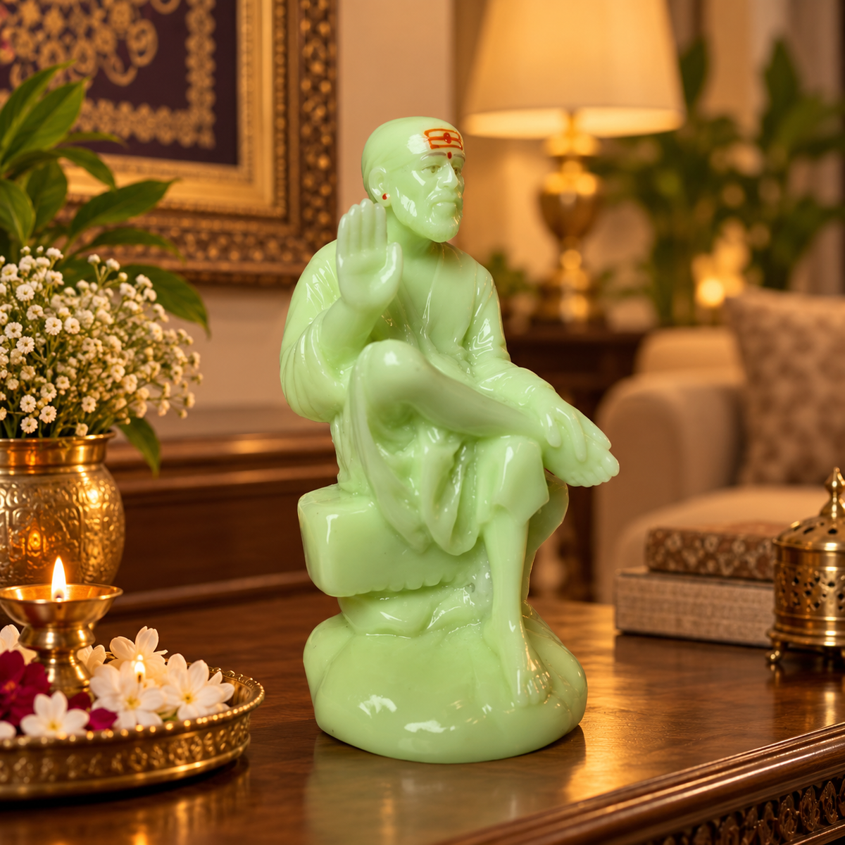 Saibaba Ashirwad On Stone Radium Idol 1no