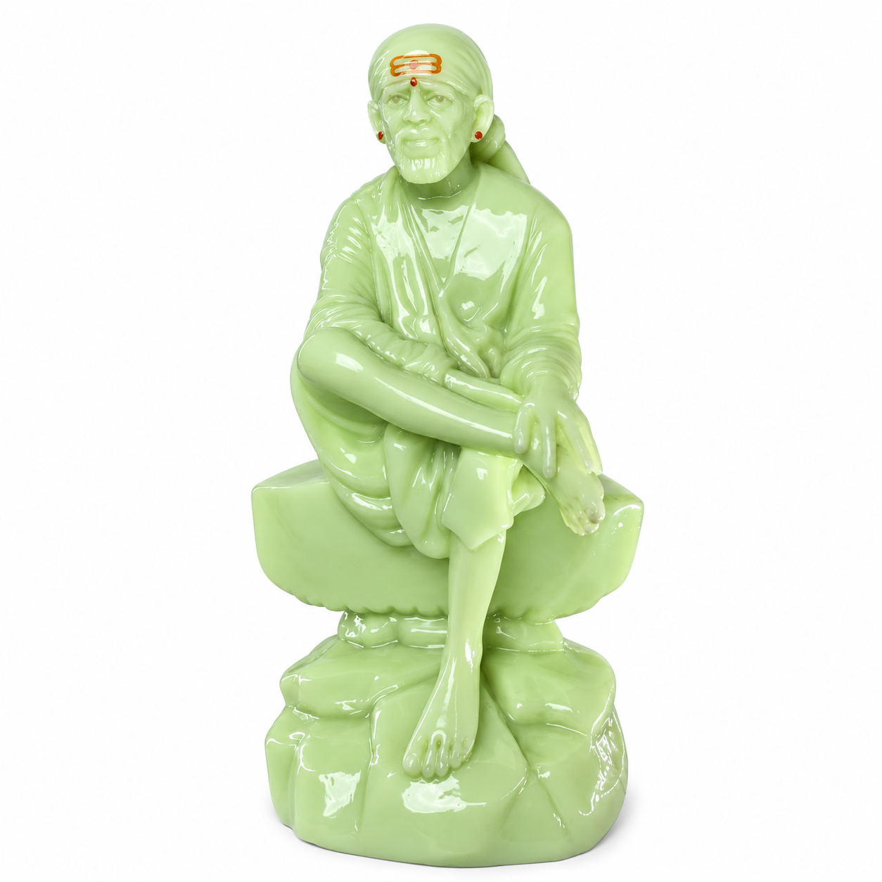 Saibaba Sitting On Stone Radium Idol 3no